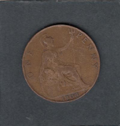 Beschrijving: 1 Penny  EDWARD VII  